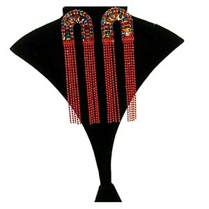 Dazzling Red Earrings